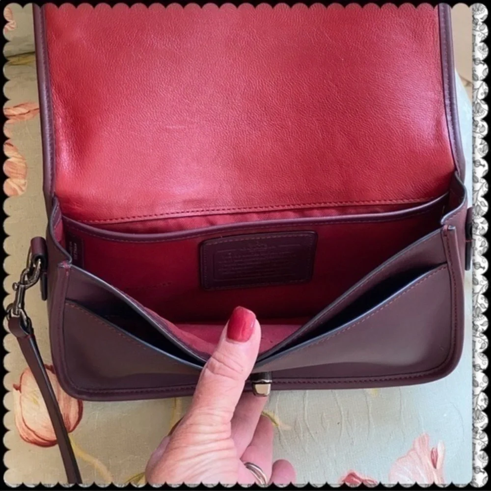 COACH 1941 LIMITED EDITION DINKY / PENNY BAG IN OXBLOOD